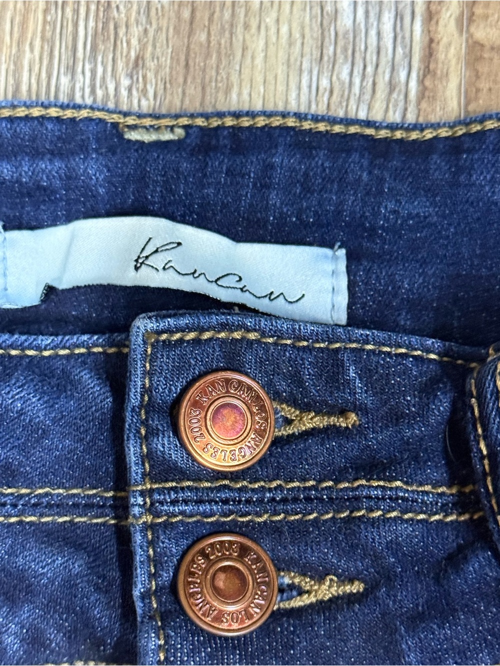 Kancan Women's Dark Blue High-Rise Jeans Size 28